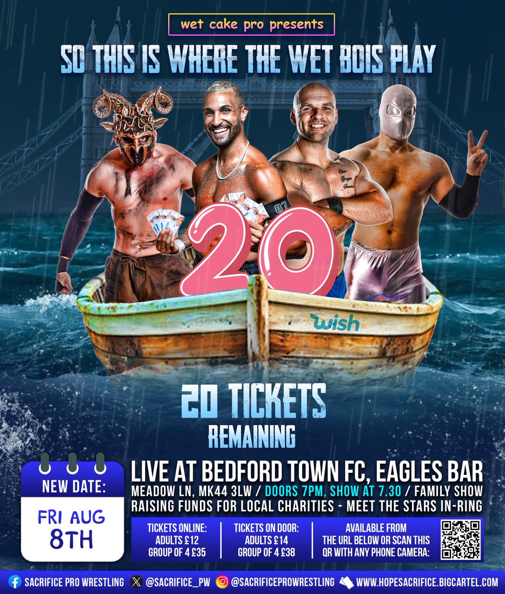 WetCakePro's tweet image. 🚨 THEY’RE IN THE BOAT, BUT THERE’S ROOM FOR YOU TOO?

—
THIS FRI - AUG 8TH / DOORS 7PM, SHOW 7.30
TICKETS @ buff.ly/3OhZlX3
