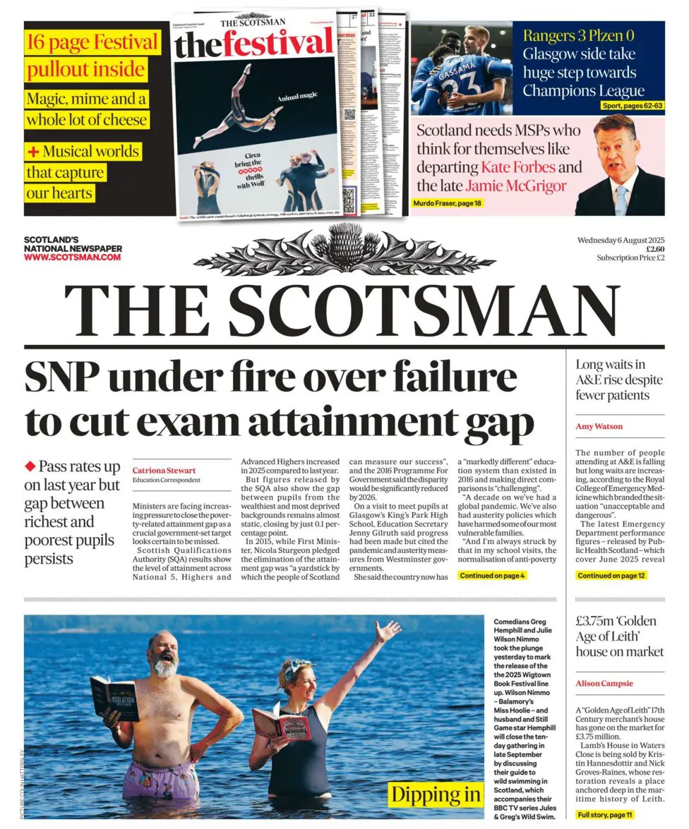 Almost a decade ago, the SNP's "defining mission" was to close the attainment gap.

They failed and Scotland’s children are paying the price.