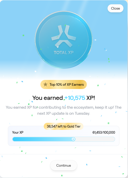 Yiunc (@yiunc) on Twitter photo Over 10,000 XP earned this week~
Hold more Abstract NFT <a href="/FugzOfficial/">Fugz</a> <a href="/Bearycoin/">BEARY</a>
Keep playing <a href="/playgigaverse/">gigaverse | crypto RPG</a> <a href="/MoodyMights/">Moody Madness</a>
Daily login in and claim <a href="/MyriadMarkets/">MYRIAD</a>
Also daily quiz <a href="/ConsumerFi/">ConsumerFi AI</a> for #Airdrop Over 10,000 XP earned this week~
Hold more Abstract NFT <a href="/FugzOfficial/">Fugz</a> <a href="/Bearycoin/">BEARY</a>
Keep playing <a href="/playgigaverse/">gigaverse | crypto RPG</a> <a href="/MoodyMights/">Moody Madness</a>
Daily login in and claim <a href="/MyriadMarkets/">MYRIAD</a>
Also daily quiz <a href="/ConsumerFi/">ConsumerFi AI</a> for #Airdrop