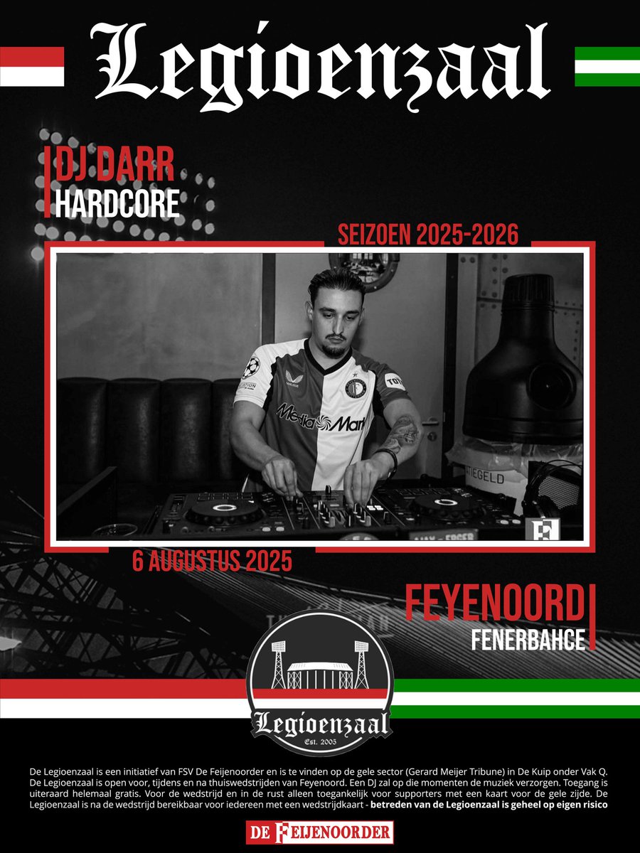 Vanavond in <a href="/DeLegioenzaal/">De Legioenzaal</a> klinken de Hardcore Beats uit de Boxen van Dj DARR