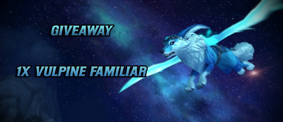 #TheWarWithin 11.2 Ghosts of K'aresh released August 6th! To celebrate, we're giving away TWO Vulpine Familiars, 1 here, and 1 on 🦋!

To enter:
✅Follow
❤️Like
🔁Repost
❓Which of the 11.2 mounts is your favourite?

🇪🇺EU Only
⏰Winners announced 10/08/25
#WoW_Partner #Giveaway