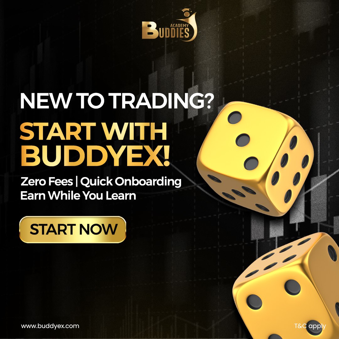 New to Trading? 🤔
Kickstart your journey with BuddyEx! 🚀

✅ Zero Fees
⚡ Quick Onboarding
💸 Earn While You Learn

Start smart. Trade smarter.
Join BuddyEx today!

Website - buddyex.com

#BuddyEx #TradingForBeginners #EarnWhileYouLearn #ZeroFees #SmartTrading
