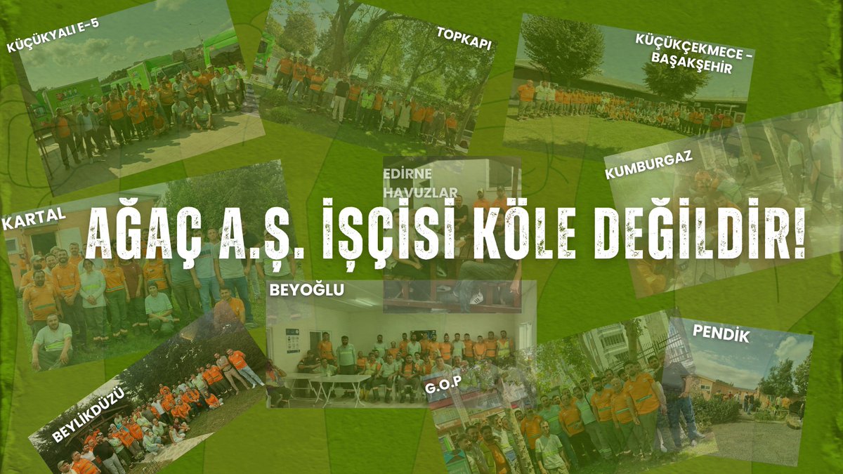 Ağaç A.Ş. İşçileri Direnişte

Ağaç A.Ş. işçileri olarak iş bırakma eylemimizin 2. günündeyiz.

Çünkü adaletsizlik artık katlanılır değil.

İBB’de en ağır işi yapıp en düşük ücreti alan Ağaç A.Ş. işçileri, emeğinin ve alın terinin karşılığını alamıyor.

Artık yok sayılmak