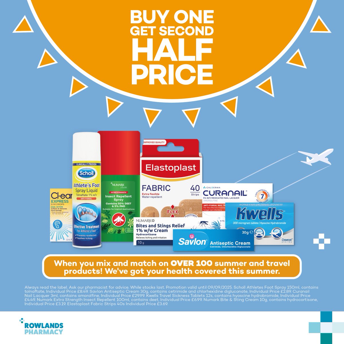 🌟☀️ Get ready for the ultimate summer adventure! We've got everything you need with our amazing BUY ONE GET THE SECOND HALF PRICE deal on OVER 100 summer and travel products! 🏖️✈️ Shop now to ensure this is your best summer yet! #TravelSmart #SummerReady