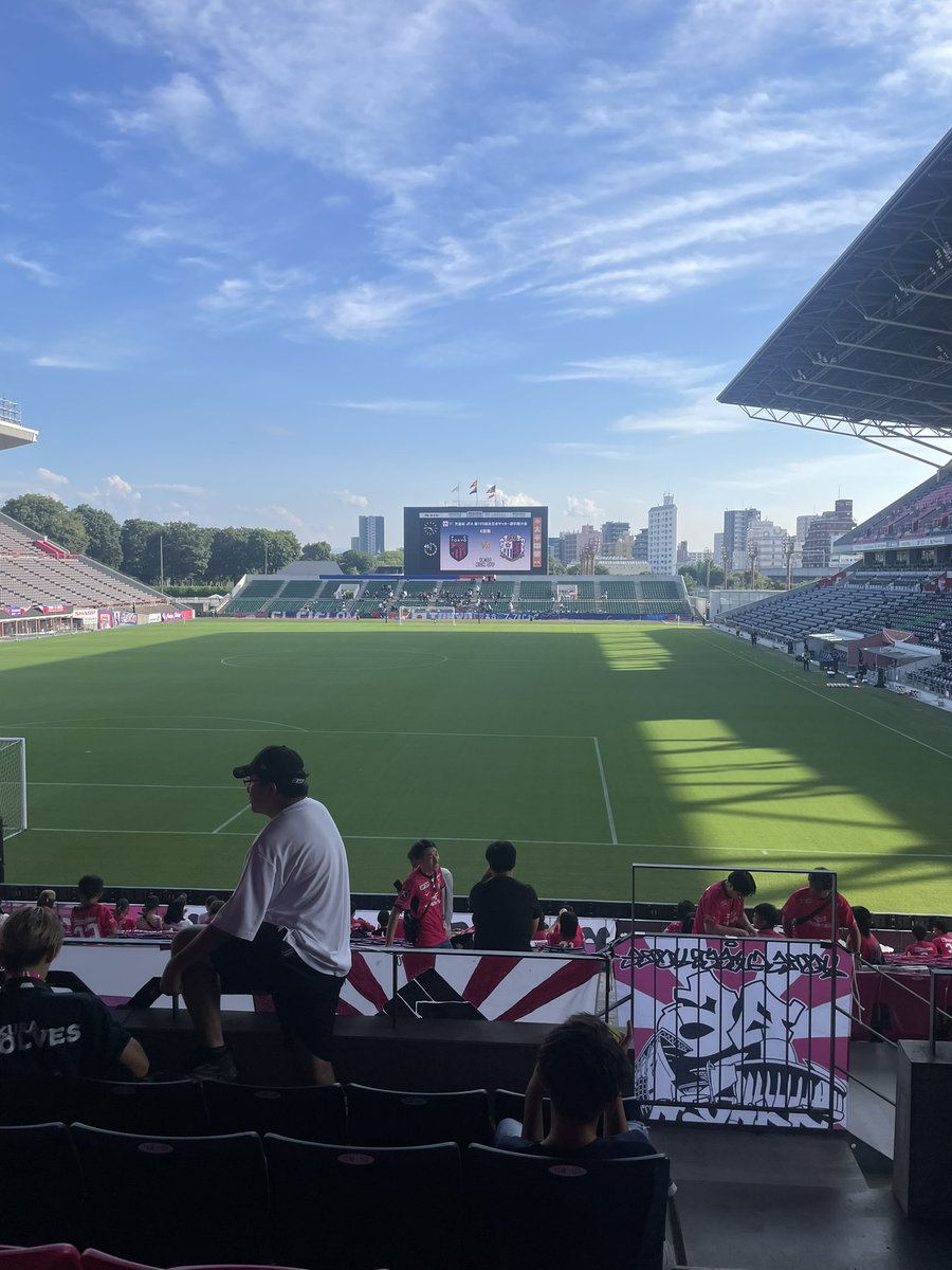 今日はここから！
やっとセレッソ🌸
#カップをピンクに染めよう