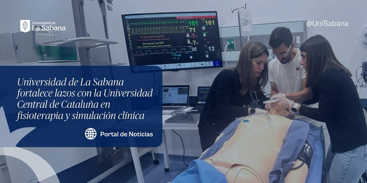 Universidad de La Sabana (@unisabana) on Twitter photo La Facultad de <a href="/FisioUnisabana/">enfermeria.fisio.unisabana</a> recibió a cuatro profesores de la Facultad de Ciencias de la Salud y Bienestar de la Universidad Central de Cataluña en España. Esta visita académica hace parte del acuerdo de cooperación internacional entre ambas instituciones, orientado al La Facultad de <a href="/FisioUnisabana/">enfermeria.fisio.unisabana</a> recibió a cuatro profesores de la Facultad de Ciencias de la Salud y Bienestar de la Universidad Central de Cataluña en España. Esta visita académica hace parte del acuerdo de cooperación internacional entre ambas instituciones, orientado al