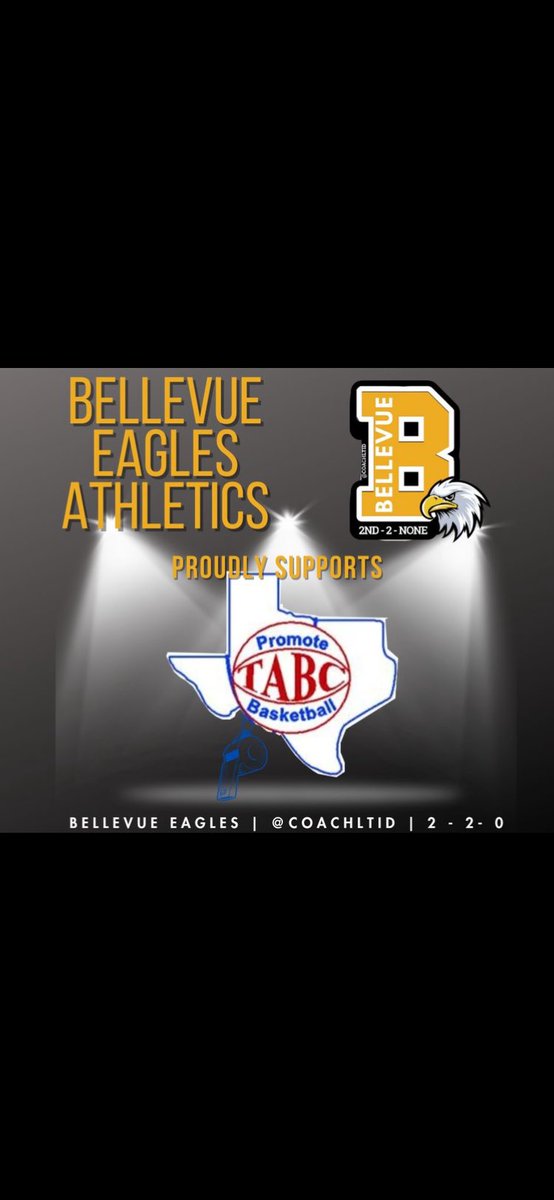 BELLEVUE EAGLES 🏀🏀PROUD SUPPORTER AND MEMBER OF TABC - JOIN NOW AND SUPPORT THIS GREAT ORGANIZATION ✔️💯⭐️⭐️⭐️⭐️