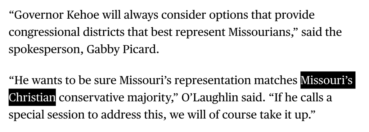 redistricting on religious grounds...now I've seen everything!