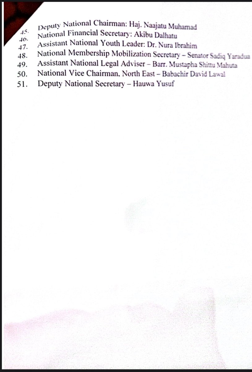 Atikun $okoto (@abba_hamani) on Twitter photo INEC has been officially notified.
The ADC held its NEC meeting last week, supervised by INEC, and a formal letter has been transmitted to <a href="/inecnigeria/">INEC Nigeria</a>, signaling a change in party leadership.
Yet, INEC is still dragging its feet in updating the portal. Nigerians deserve to INEC has been officially notified.
The ADC held its NEC meeting last week, supervised by INEC, and a formal letter has been transmitted to <a href="/inecnigeria/">INEC Nigeria</a>, signaling a change in party leadership.
Yet, INEC is still dragging its feet in updating the portal. Nigerians deserve to