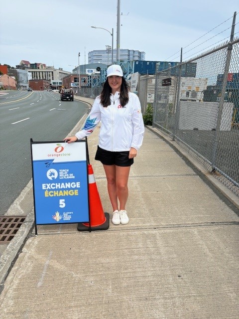 exxonmobilcan's tweet photo. We had lots of fun cheering on Hebron’s own Jordan Riggs and Shelley Sullivan in #CanadaGames Torch Relay last week! It was proud moment filled with energy, community spirit, and a shared dedication to excellence.👷🏃‍♀️ https://t.co/El8avB7m0w