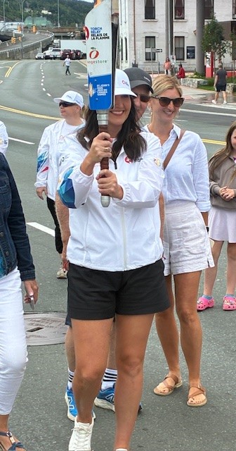 exxonmobilcan's tweet photo. We had lots of fun cheering on Hebron’s own Jordan Riggs and Shelley Sullivan in #CanadaGames Torch Relay last week! It was proud moment filled with energy, community spirit, and a shared dedication to excellence.👷🏃‍♀️ https://t.co/El8avB7m0w