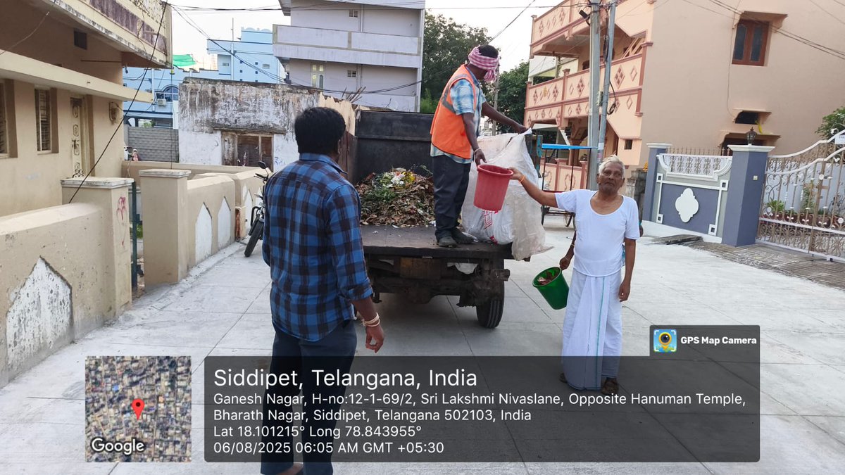 Swachh Siddipet (@mc_siddipet) on Twitter photo ఉదయాన్నే పట్టణంలో ఇంటింటి చెత్త సేకరణ చేస్తున్న పారిశుద్ధ్య సిబ్బంది.
<a href="/cdmatelangana/">C&DMA</a> <a href="/tksreedevi/">TK Sreedevi</a> <a href="/RoopaMishra77/">Roopa Mishra</a> <a href="/VivekVenkatswam/">Dr Vivek Venkatswamy</a> <a href="/Ponnam_INC/">Ponnam Prabhakar</a> <a href="/BRSHarish/">Harish Rao Thanneeru</a> <a href="/Collector_SDPT/">Collector Siddipet</a> <a href="/AcSiddipet/">AC_Siddipet</a> <a href="/SwachhBharatGov/">Swachh Bharat Urban</a> <a href="/SwachSurvekshan/">Swachh Survekshan</a> ఉదయాన్నే పట్టణంలో ఇంటింటి చెత్త సేకరణ చేస్తున్న పారిశుద్ధ్య సిబ్బంది.
<a href="/cdmatelangana/">C&DMA</a> <a href="/tksreedevi/">TK Sreedevi</a> <a href="/RoopaMishra77/">Roopa Mishra</a> <a href="/VivekVenkatswam/">Dr Vivek Venkatswamy</a> <a href="/Ponnam_INC/">Ponnam Prabhakar</a> <a href="/BRSHarish/">Harish Rao Thanneeru</a> <a href="/Collector_SDPT/">Collector Siddipet</a> <a href="/AcSiddipet/">AC_Siddipet</a> <a href="/SwachhBharatGov/">Swachh Bharat Urban</a> <a href="/SwachSurvekshan/">Swachh Survekshan</a>