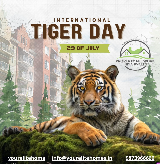 PropNet2023's tweet image. 🐅 International Tiger Day – July 29 🌿
This Tiger Day, let’s roar for sustainability, conservation, and a greener tomorrow.

#InternationalTigerDay #SaveTigers 
#LuxuryWithPurpose #PropertyNetworkIndia

📞 Call Us: +91-9873966666
🌐 Visit Us: yourelitehomes.in