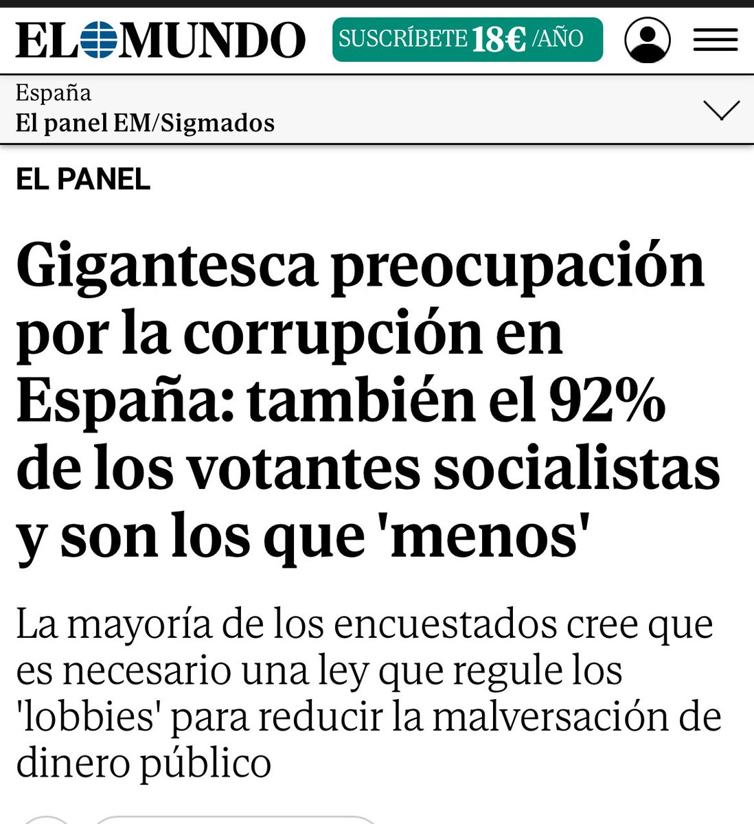 Es importante preocuparse, pero más necesario es ocuparse. 

Spoiler: ni PP ni PSOE se van a ocupar. 

#bipartidismo #Corrupcion