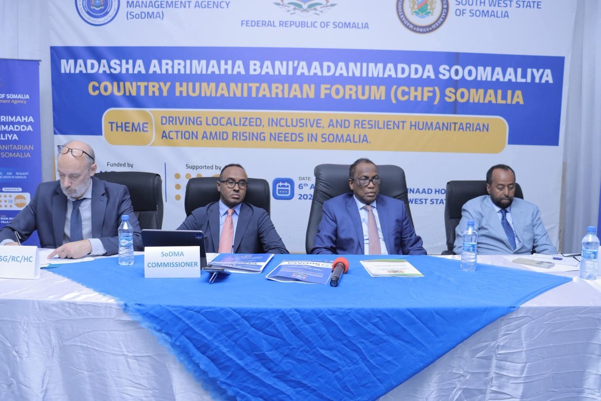 Sasdosom's tweet image. 📍SASDO proudly participated in the 2025 Country Humanitarian Forum (#CHF2025) held in Baidoa, Southwest State 

Grateful to @SoDMA_Somalia &amp;amp; partners for advancing coordination, local leadership &amp;amp; preparedness for climate-driven crises.

#SASDO #HumanitarianAction #Baidoa #ElNin