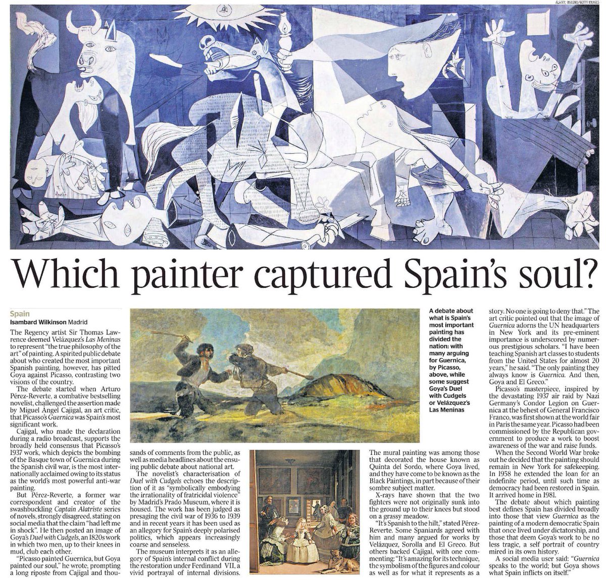 El Barroquista (@elbarroquista) on Twitter photo Un debate sobre historia del arte español en The Times. ❤️
Gracias a <a href="/IsambardW/">Isambard Wilkinson</a> por la mención y por el estupendo artículo. Y gracias a <a href="/perezreverte/">Arturo Pérez-Reverte</a> por el debate. Un debate sobre historia del arte español en The Times. ❤️
Gracias a <a href="/IsambardW/">Isambard Wilkinson</a> por la mención y por el estupendo artículo. Y gracias a <a href="/perezreverte/">Arturo Pérez-Reverte</a> por el debate.