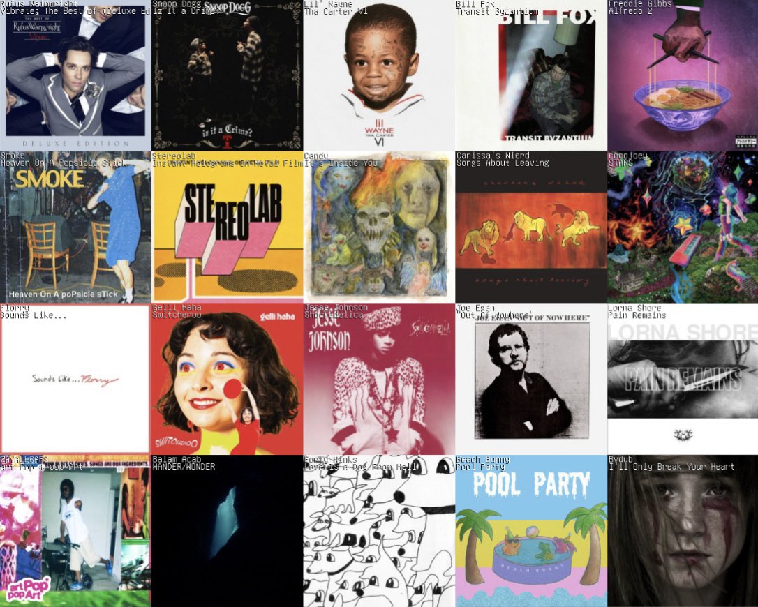 A Good Man, and Thorough (@dfitzgerraldo) on Twitter photo -(Beastie Boys voice) Ali Baba and the 40 Scrobs! Ali Baba and the 40 Scrobs!
- Donāt listen to P4K. New Wayne is a blast.
-Gelli Hahaās āNormalizeā is giving song of the end of the Summer
-Lot of <a href="/beeofstagnancy/">soylent spleen</a> picks here
-Keep forgetting to post these. Got 30 more in the wings -(Beastie Boys voice) Ali Baba and the 40 Scrobs! Ali Baba and the 40 Scrobs!
- Donāt listen to P4K. New Wayne is a blast.
-Gelli Hahaās āNormalizeā is giving song of the end of the Summer
-Lot of <a href="/beeofstagnancy/">soylent spleen</a> picks here
-Keep forgetting to post these. Got 30 more in the wings