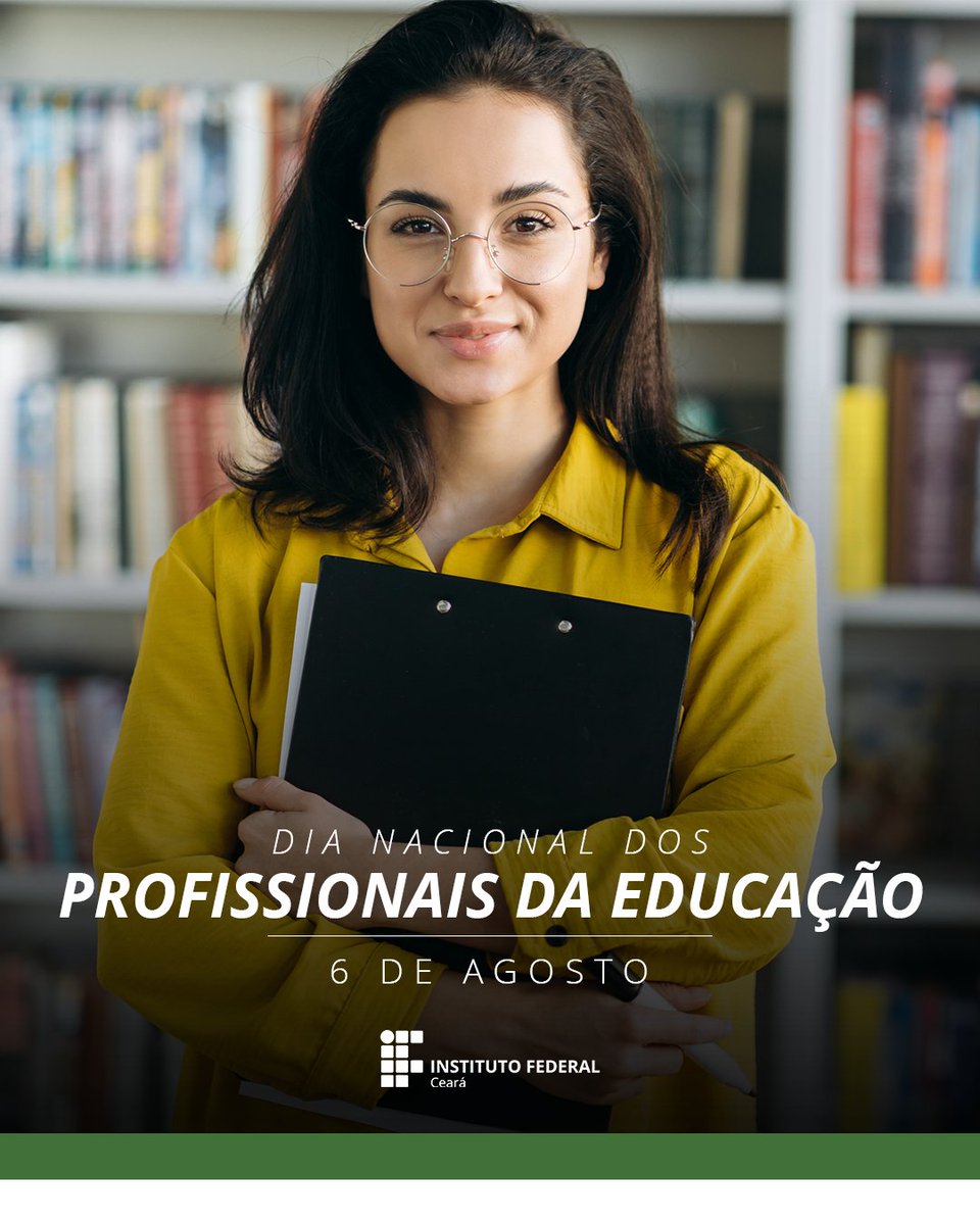 Instituída pela Lei nº 13.054, a data homenageia o trabalho qualificado dos profissionais que lidam com a educação no espaço escolar e com a formação das novas gerações.

Parabéns a todos os profissionais da área, especialmente os que fazem parte do IFCE! ❤️