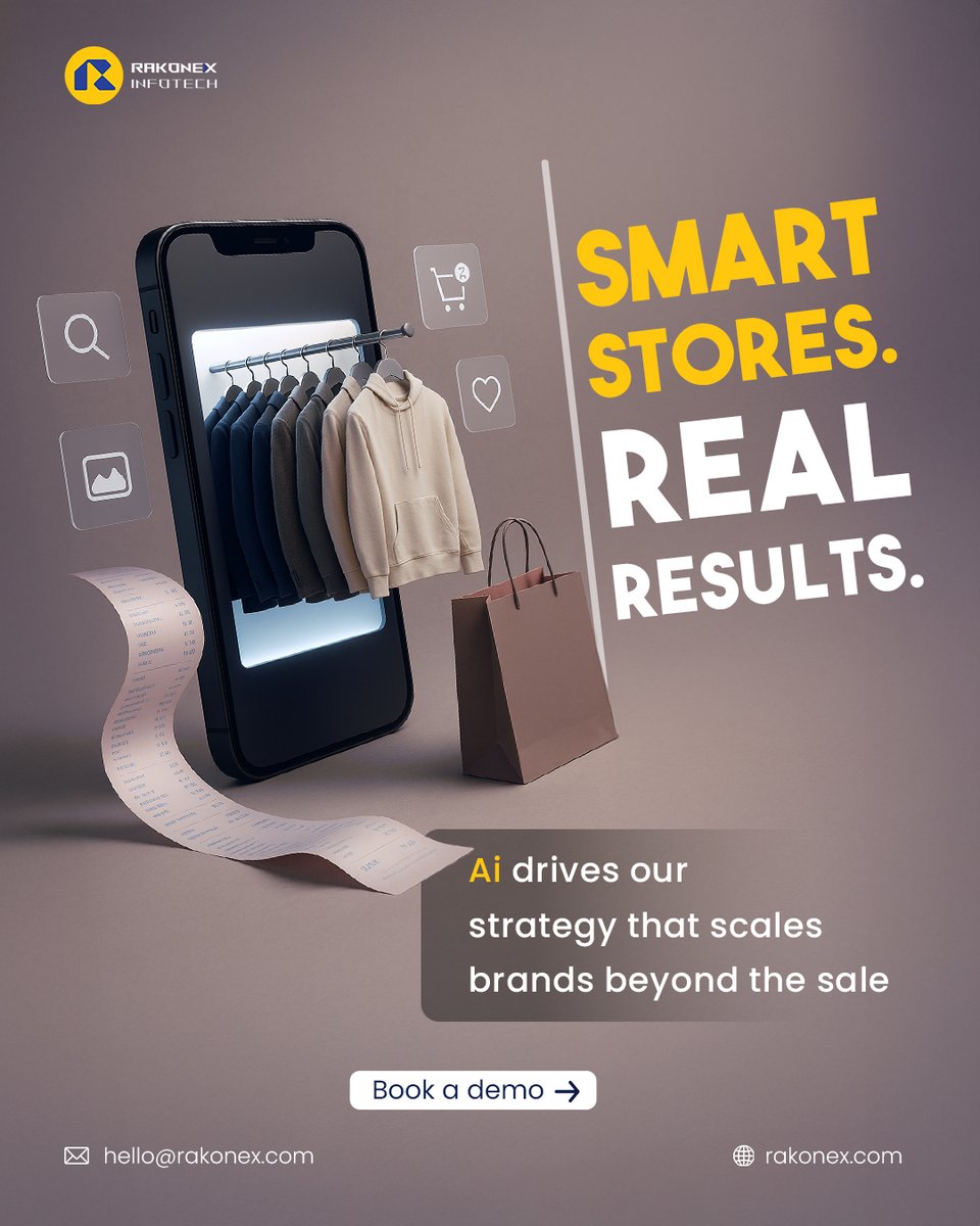 rakonex's tweet image. Selling online isn’t just about having a store anymore.
It’s about building smarter with AI that drives strategy, sales &amp;amp; scale. 
We build experiences that sell &amp;amp; systems that grow.

#smartstoresolutions #aipoweredecommerce #ecommercewithai #aibusinessgrowth   #businessqatar