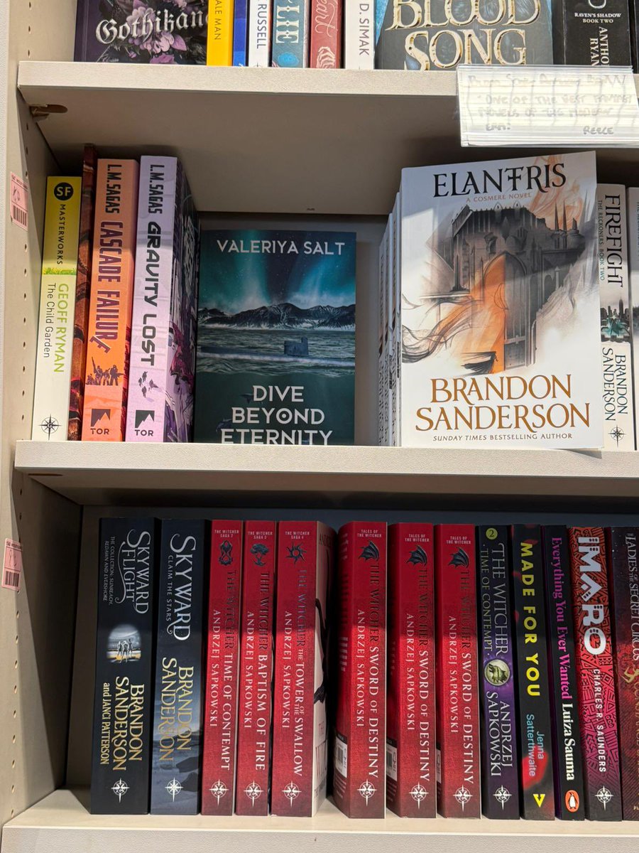 Valeriya Salt (@lsalt1) on Twitter photo DIVE BEYOND ETERNITY has surfaced on the shelf of Waterstones Liverpool <a href="/WaterstonesLPL/">Waterstones Liverpool</a> . Next to the big names.
#BookTwitter DIVE BEYOND ETERNITY has surfaced on the shelf of Waterstones Liverpool <a href="/WaterstonesLPL/">Waterstones Liverpool</a> . Next to the big names.
#BookTwitter