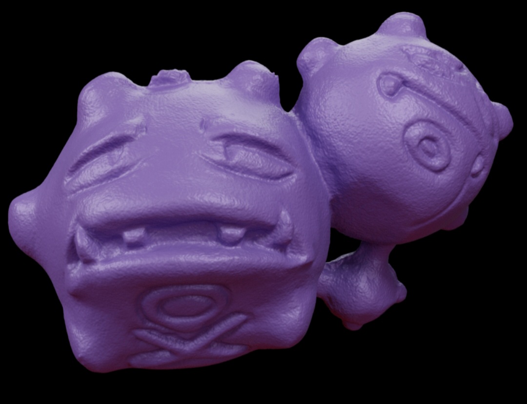 Your keshi of the day is....
Weezing!!

That's another gen 1 Pokemon pencil topper keshi 3dScanned and ready for you to download: archive.org/details/keshiC…