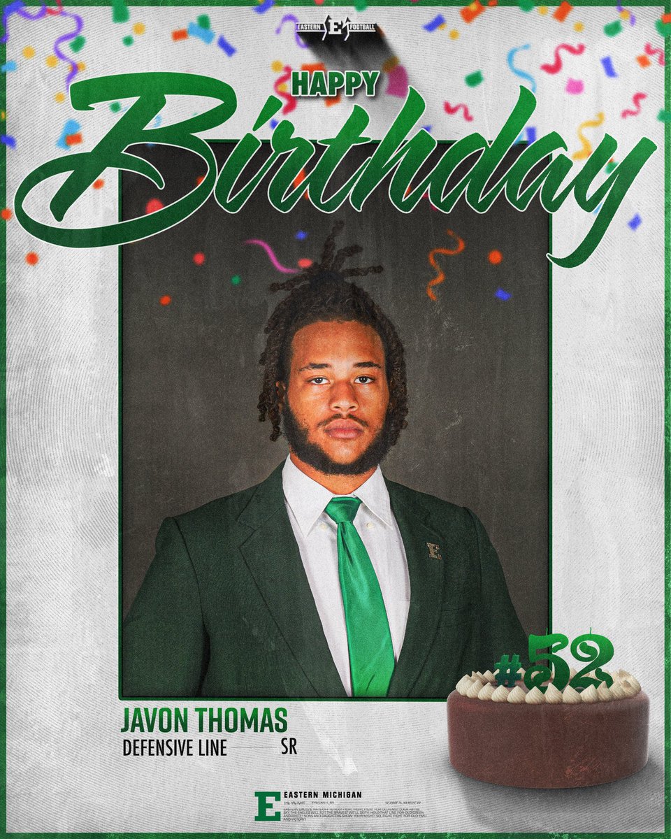 Happy Birthday <a href="/J_Thomas2024_/">Javon Thomas🦅</a>!

#EMUEagles ⛓️ #ETOUGH