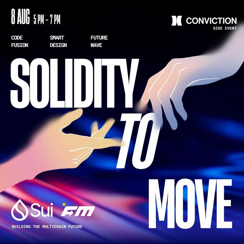 Aqua Move- Sui Vietnam Hackathon 2025 π§ (@aquamovedao) on Twitter photo π First Movers is excited to co-host the βSolidity to Move: Building the Multichain Futureβ workshop as a side event of <a href="/Convictionvn/">Conviction</a>!
π Dive deep into EVM + Sui integration with
π¨βπ» <a href="/harry_phan06/">harri.sui (Γ,G)π β</a> (First Movers Dev Advocate) &
π¨βπ» <a href="/jayden_dangvu/">jayden.dev</a> (CommandOSS Software Engineer) π First Movers is excited to co-host the βSolidity to Move: Building the Multichain Futureβ workshop as a side event of <a href="/Convictionvn/">Conviction</a>!
π Dive deep into EVM + Sui integration with
π¨βπ» <a href="/harry_phan06/">harri.sui (Γ,G)π β</a> (First Movers Dev Advocate) &
π¨βπ» <a href="/jayden_dangvu/">jayden.dev</a> (CommandOSS Software Engineer)