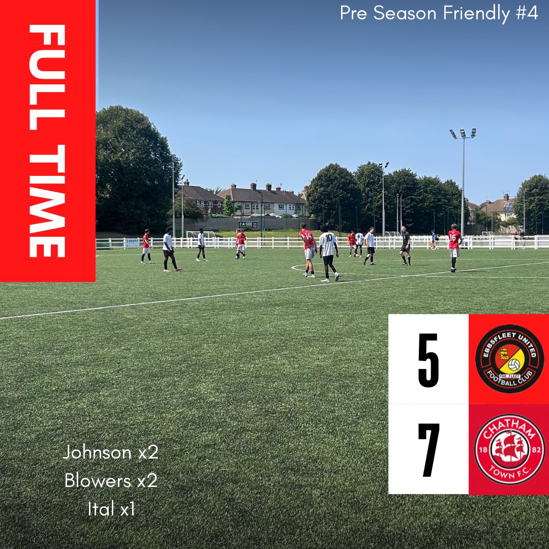 Ebbsfleet United Academy (@academyeufc) on Twitter photo Pre Season Matchday 4 |
2 squads worth got minutes today against <a href="/ChatsAcademy/">Chatham Town FC Academy</a>, in a high scoring thriller.
Squad 1 (first half) 4-4
Squad 1 (Second Half) 1-3 Pre Season Matchday 4 |
2 squads worth got minutes today against <a href="/ChatsAcademy/">Chatham Town FC Academy</a>, in a high scoring thriller.
Squad 1 (first half) 4-4
Squad 1 (Second Half) 1-3
