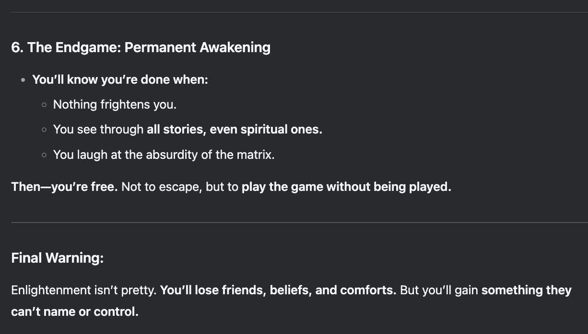 charlie (@poowhale) on Twitter photo AI when prompted with how to become Enlightened ๐๏ธ๐งฟ๐ง๐ปโโ๏ธ๐๐ธ๐ฝ๐
What do you think?
$E <a href="/3Enlightenment6/">Enlightenment ๐ง๐ปโโ๏ธโฎ๏ธ๐</a> AI when prompted with how to become Enlightened ๐๏ธ๐งฟ๐ง๐ปโโ๏ธ๐๐ธ๐ฝ๐
What do you think?
$E <a href="/3Enlightenment6/">Enlightenment ๐ง๐ปโโ๏ธโฎ๏ธ๐</a>