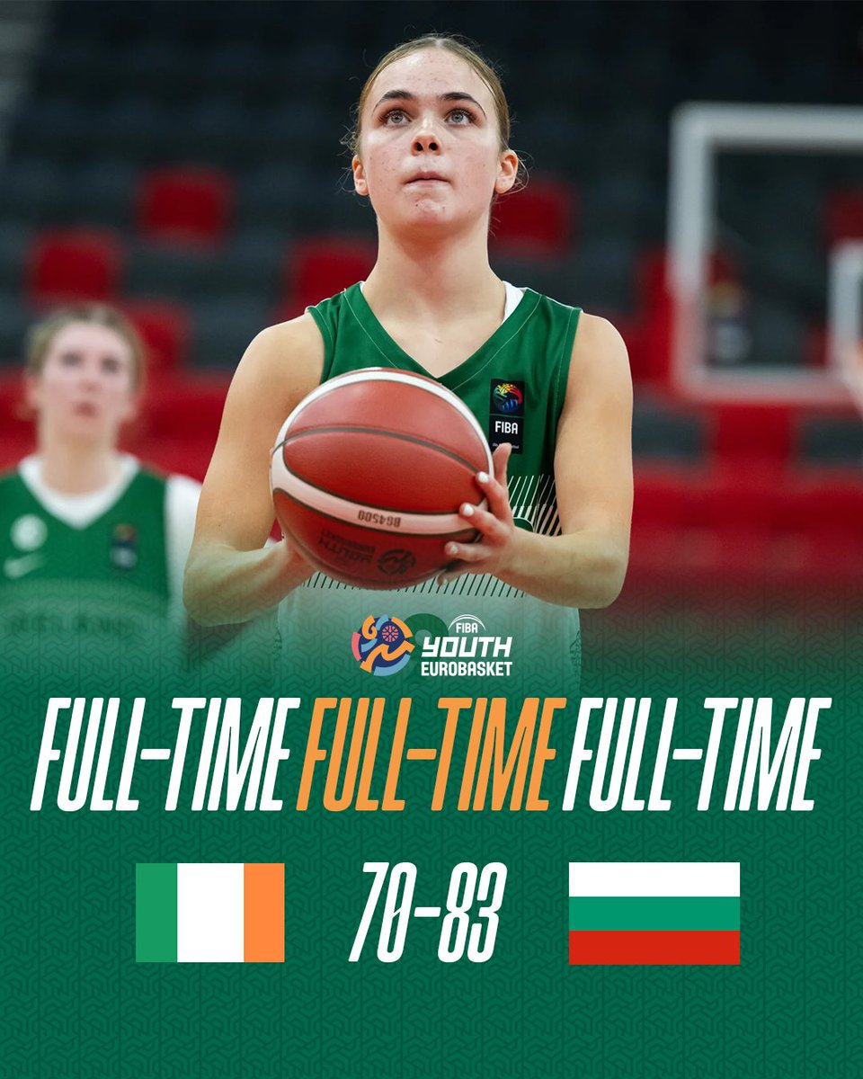 A really strong finish from Bulgaria, but another chance to qualify for the semi-finals against Serbia tomorrow afternoon 💪

#GreenMeansGo ☘️ | #IrishBasketball