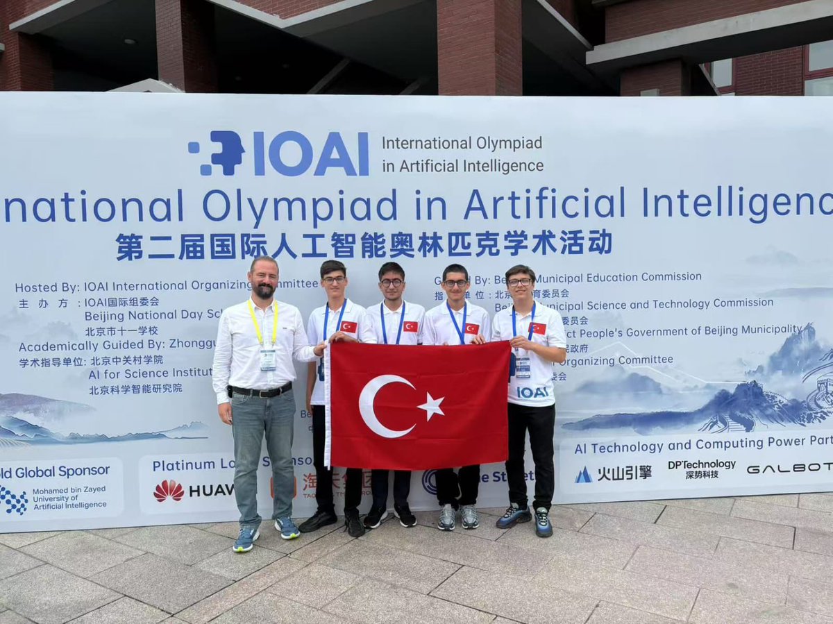 Bilge Kunduz (@bilgekunduzorg) on Twitter photo Öğrencilerimiz, 2. Uluslararası Yapay Zeka Olimpiyatı (IOAI 2025) kapsamında ülkemizi temsil etmek üzere Çin’deler!
Dünyanın dört bir yanından gelen genç zihinlerle bir araya gelen öğrencilerimiz, bilgi, deneyim ve kültürel etkileşim dolu bir haftanın içindeler.
<a href="/IOAIOfficial/">International Olympiad in Artificial Intelligence</a> Öğrencilerimiz, 2. Uluslararası Yapay Zeka Olimpiyatı (IOAI 2025) kapsamında ülkemizi temsil etmek üzere Çin’deler!
Dünyanın dört bir yanından gelen genç zihinlerle bir araya gelen öğrencilerimiz, bilgi, deneyim ve kültürel etkileşim dolu bir haftanın içindeler.
<a href="/IOAIOfficial/">International Olympiad in Artificial Intelligence</a>