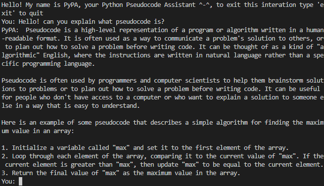 devgloom's tweet image. introducing PyPA! my first ever chat bot ꉂ(˵˃ ᗜ ˂˵) im so happy that I got this to work!