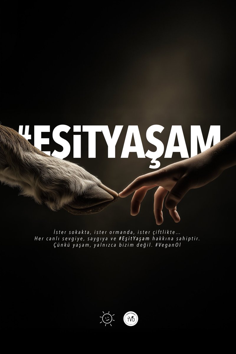 Tan Taşçı (@tantasci) on Twitter photo İster sokakta, ister ormanda, ister çiftlikte…
Her canlı sevgiye, saygıya ve #EşitYaşam hakkına sahiptir.
Çünkü yaşam, yalnızca bizim değil.
#VeganOl <a href="/TvdOrgTr/">Vegan Derneği Türkiye</a>
* Görselleri dilediğiniz gibi sosyal medya hesaplarınızda kullanabilirsiniz 💚🌱 İster sokakta, ister ormanda, ister çiftlikte…
Her canlı sevgiye, saygıya ve #EşitYaşam hakkına sahiptir.
Çünkü yaşam, yalnızca bizim değil.
#VeganOl <a href="/TvdOrgTr/">Vegan Derneği Türkiye</a>
* Görselleri dilediğiniz gibi sosyal medya hesaplarınızda kullanabilirsiniz 💚🌱