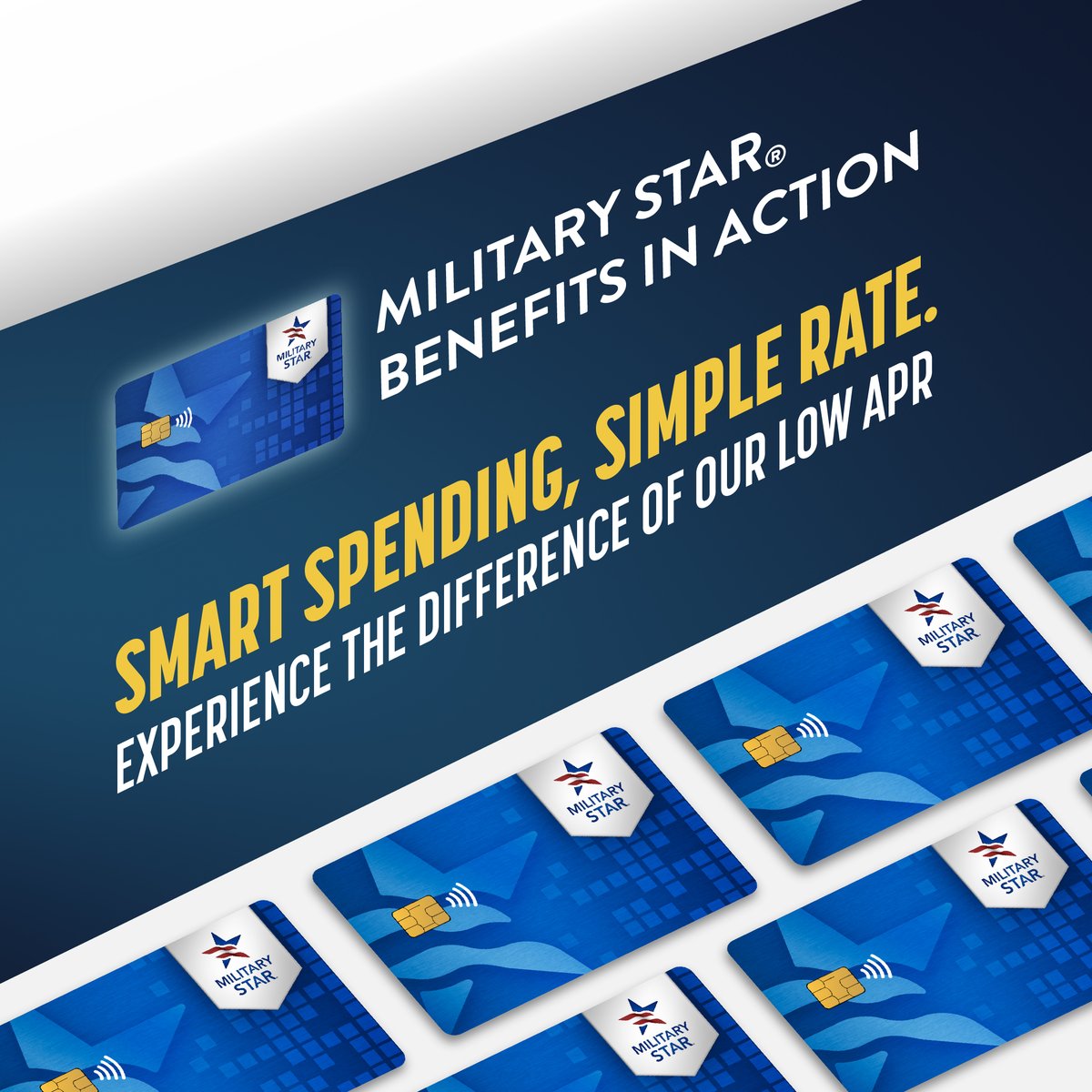 The MILITARY STAR® card is a game-changer! Experience the difference of our low APR and it is available to all cardmembers, regardless of credit score. 

🔗 Apply today and check out for more details: aafes.media/4meqPy5