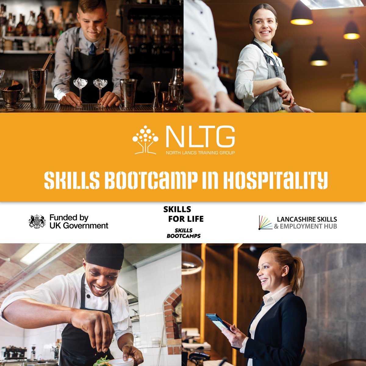 NLTG (@north_lancs) on Twitter photo ✨Unlock your future in hospitality with NLTG’s expert-led training✨
This 12-week Skills Bootcamp is designed for individuals aspiring to take their next step within the dynamic hospitality industry.
Get in touch to find out more...
📩eet@nltg.co.uk
☎️01254 300779 ✨Unlock your future in hospitality with NLTG’s expert-led training✨
This 12-week Skills Bootcamp is designed for individuals aspiring to take their next step within the dynamic hospitality industry.
Get in touch to find out more...
📩eet@nltg.co.uk
☎️01254 300779
