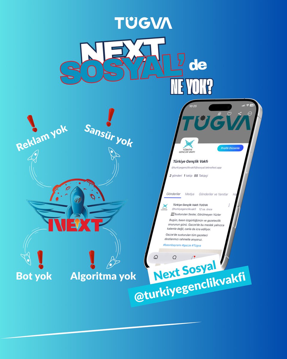 Next Sosyal’de Ne Yok❓

Gelin birlikte bakalım!🤓

#nextsosyal #teknofest #tügva