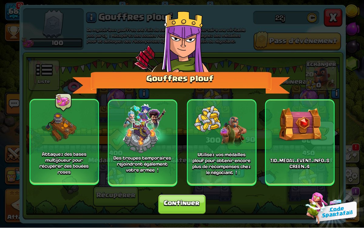 Hello tout le monde !! 

Voici tout ce qu'il faut savoir sur l'évènement Gouffres plouf qui démarre demain à 10h00

- Nouvel équipement épique du gardien 
- Minerais en tout genre
- Coffre épique GRATUIT

Nouvel vidéo de <a href="/MrMarcoFoster/">Marco M</a> et <a href="/GoodGuyFerri/">Fernando Ferri</a> qui nous parlent de ce qui