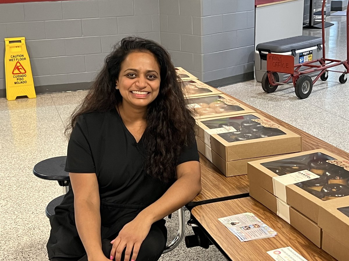 A HUUUUUGE thank you to our new business partner, Dr. Patel at Smile Solutions for providing our Tiger Staffulty with delicious donuts this morning!!! Partners like her are why every day is a GREAT DAY to be a TRAVIS TIGER!!!