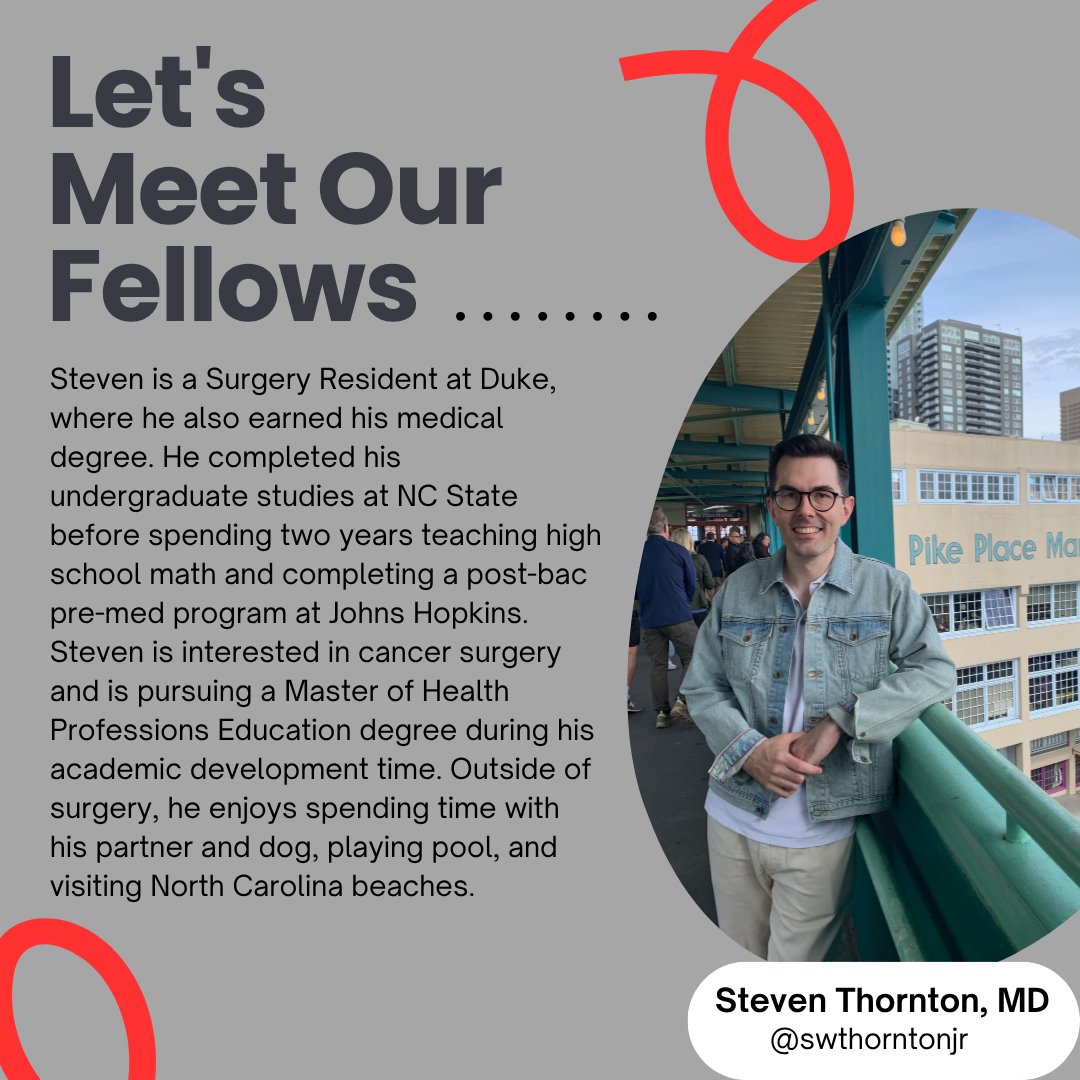 Welcome <a href="/swthorntonjr/">Steven Thornton, MD</a>!  Thrilled to have you on board.

<a href="/DukeSurgery/">Duke Surgery</a> <a href="/DukeSurgRes/">Duke General Surgery Residency</a>
