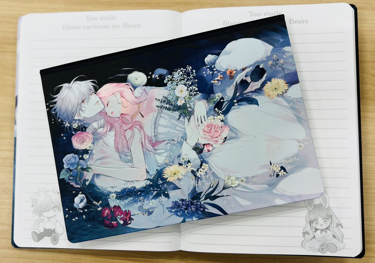 🤍#花メテ 新グッズ紹介🤍 花メテ初のノートのグッズです☺️✨🌷 美麗