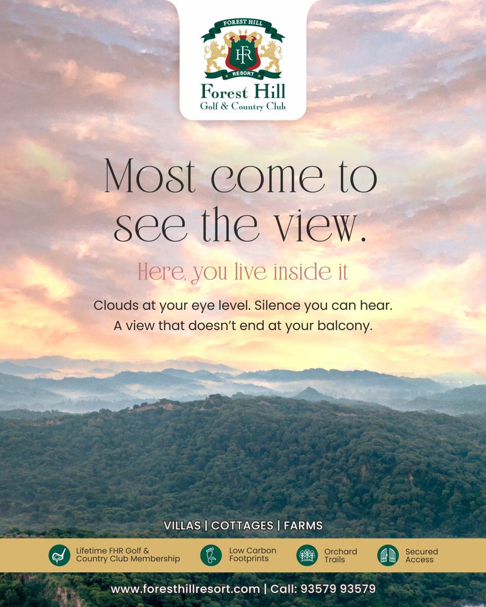 Most come to see the view. You get to live inside it. 🌿
Waking up to clouds at eye level, wrapped in silence that soothes the soul — this isn’t a vacation. It’s home.
At Forest Hill Resort, your farm cottage isn’t just nestled in nature — it becomes part of it.