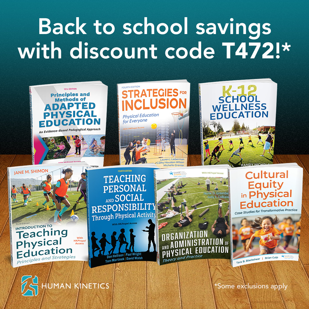 📚🎉 Back to School Promo Alert! 🎉📚 Whether you're looking for texts as an educator or skill-building resources to boost your personal fitness &amp; wellness, we've got you covered! Use code T472 to save 30% off on books &amp; ebooks on this limited-time! 📖💪 monkeylink.co/b21fa9
