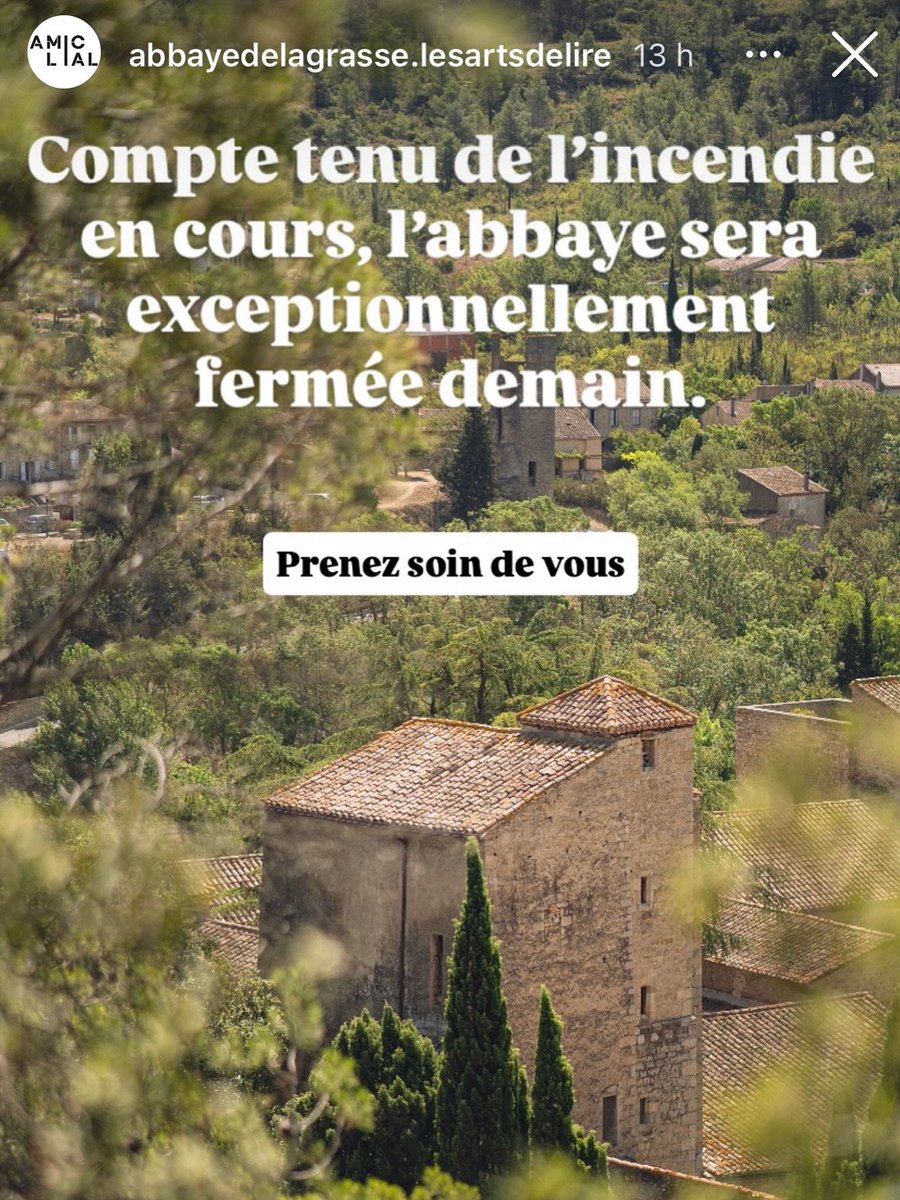 Johan Faerber (@jfaerber) on Twitter photo Toutes mes pensées et tout mon soutien à l’équipe des Arts de lire de Lagrasse, aux amis lagrassiennes et lagrassiens qui, depuis hier après-midi, affrontent un méga-feu d’une violence inouïe. Toutes mes pensées et tout mon soutien à l’équipe des Arts de lire de Lagrasse, aux amis lagrassiennes et lagrassiens qui, depuis hier après-midi, affrontent un méga-feu d’une violence inouïe.