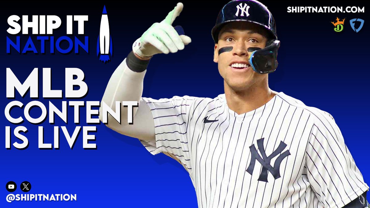 Our #MLB EARLY content is LIVE, 08/06!

⚾️💰🚀

Content: ⤵️
• Proj/Own #DraftKings/#FanDuel
• SaberSim
• The Stone
• Slate Plan
• Stack/Hitter/Pitcher Rankings
• #DFS Education
• Discord

Join TODAY! ⤵️
ShipItNation.com/Join

#SHIPIT🚀