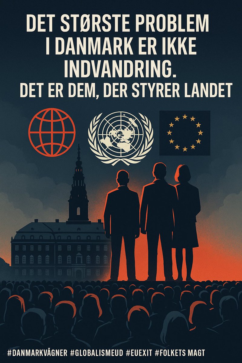 🇩🇰 DET STØRSTE PROBLEM I DANMARK ER IKKE INDVANDRING.
Det er derimod dem, der styrer landet.

Det største problem er ikke Islamisme, ikke fejlslagen integration og ikke indvandrere i sig selv.
Det største problem er de politikere, der har tilladt det og forladt deres ansvar over