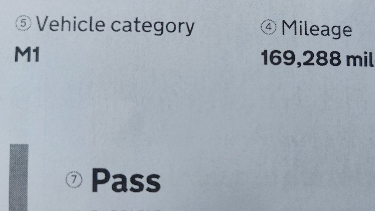Results season upon us.

Delighted to say that the 12yo car has - with 170k miles on the clock -made me and my wallet immensely proud with its test result.