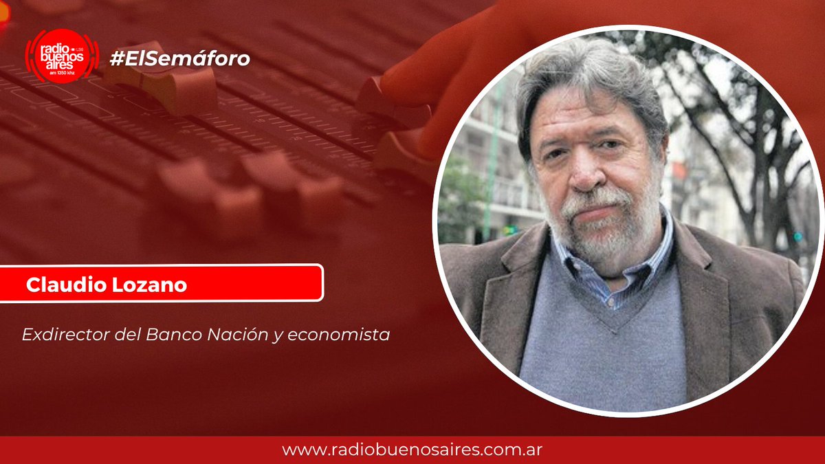 Radio Buenos Aires (@rba1350am) on Twitter photo 🔴"Los 12.000 millones de dólares que puso el Fondo se terminaron evaporando en el marco de la fuga permanente de capitales y la salida por turismo.
👤Claudio Lozano - <a href="/Lozano_Claudio/">Claudio R. Lozano</a> - Exdirector del Banco Nación y economista
#ElSemáforo #AM1350 🔴"Los 12.000 millones de dólares que puso el Fondo se terminaron evaporando en el marco de la fuga permanente de capitales y la salida por turismo.
👤Claudio Lozano - <a href="/Lozano_Claudio/">Claudio R. Lozano</a> - Exdirector del Banco Nación y economista
#ElSemáforo #AM1350