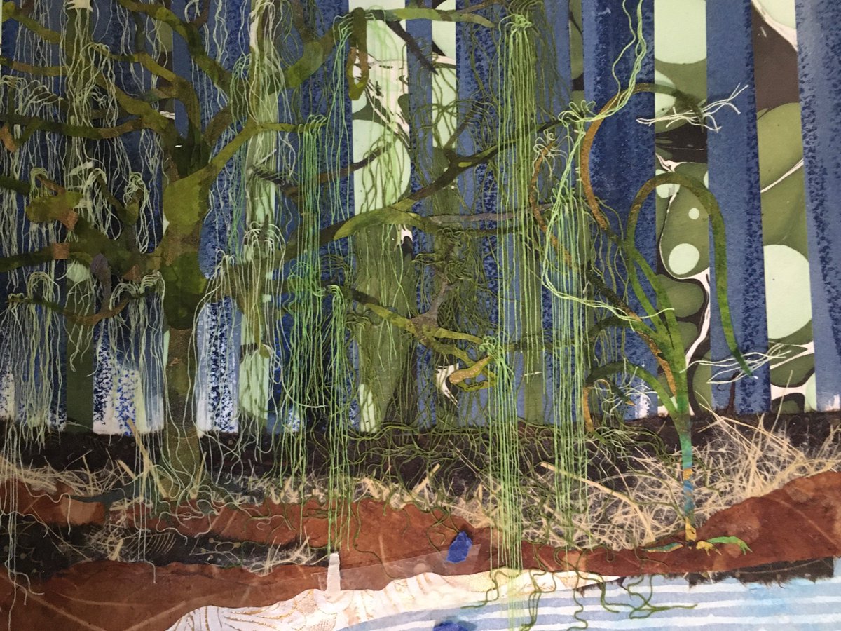 strvngrtst's tweet image. Mercifully, the second tree has been MUCH less work! 😁✂️🧵

#mixedmedia 
#embriodery #floss 
#willow #forest