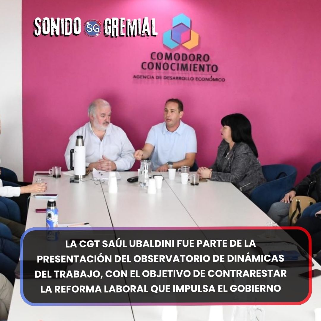 Sonido Gremial (@sonidogremial) on Twitter photo 📍En Comodoro Rivadavia se presentó el Observatorio de Dinámicas del Trabajo, impulsada por Comodoro Conocimiento con aval de la <a href="/ilo/">International Labour Organization</a> que busca anticipar los cambios del empleo. La <a href="/CGTSaulUbaldini/">CGT SAUL UBALDINI</a> estuvo presente con su sec. gral. <a href="/FitaGustavo/">Gustavo Fita</a>
🔵🔴
sonidogremial.com.ar/la-cgt-saul-ub… 📍En Comodoro Rivadavia se presentó el Observatorio de Dinámicas del Trabajo, impulsada por Comodoro Conocimiento con aval de la <a href="/ilo/">International Labour Organization</a> que busca anticipar los cambios del empleo. La <a href="/CGTSaulUbaldini/">CGT SAUL UBALDINI</a> estuvo presente con su sec. gral. <a href="/FitaGustavo/">Gustavo Fita</a>
🔵🔴
sonidogremial.com.ar/la-cgt-saul-ub…