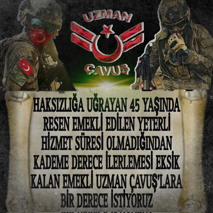 GÖKSAL İSLAM TEMUD İSTANBUL ŞUBE (@slamgksal127401) on Twitter photo <a href="/ibrahim_0634/">İbrahim Akduman (1)</a> <a href="/alitilkici38/">Ali Tilkici 🇹🇷</a> <a href="/RTErdogan/">Recep Tayyip Erdoğan</a> <a href="/tcsavunma/">T.C. Millî Savunma Bakanlığı</a> <a href="/alp_kavaklioglu/">𝑨𝒍𝒑𝒂𝒔𝒍𝒂𝒏 𝑲𝒂𝒗𝒂𝒌𝒍ı𝒐𝒈̆𝒍𝒖</a> <a href="/heybetmusa/">Musa HEYBET</a> <a href="/DursunATAS38/">Dursun ATAŞ</a> <a href="/SuayAlpay/">Şuay Alpay🇹🇷</a> <a href="/hulusiakarmedya/">Hulusi AKAR</a> <a href="/TSKGnkur/">TSK</a> <a href="/mehmetucum/">Mehmet Uçum</a> <a href="/refik_ozen16/">refik ozen</a> <a href="/memetsimsek/">Mehmet Simsek</a> <a href="/cagatayozdemirr/">Çağatay Özdemir</a> <a href="/iletisim/">T.C. İletişim Başkanlığı</a> <a href="/dbdevletbahceli/">Devlet Bahçeli</a> <a href="/Akparti/">AK Parti</a> <a href="/MHP_Bilgi/">MHP</a> <a href="/herkesicinCHP/">CHP 🇹🇷</a> <a href="/eczozgurozel/">Özgür Özel</a> <a href="/cuneytozdemir/">cüneyt özdemir</a> <a href="/Yilmaz_Ozdill/">Yılmaz ÖZDİL</a> <a href="/iyiparti/">İYİ Parti</a> <a href="/zaferpartisi/">Zafer Partisi</a> <a href="/HMBakanligi/">T.C. Hazine ve Maliye Bakanlığı</a> <a href="/Anahtarpartim/">Yavuz AĞIRALİOĞLU Gönüllüleri🇹🇷</a> Göreve ilk başlayan #UzmanÇavuş'lar 45 yaş nedeniyle ZORLA emekli edilerek.
Mağdur edildi.Birde hakları TAM verilmeyerek
🇹🇷Dereceden kaynaklı hak kayıpları yaşatıldı
🇹🇷Düşük maaş almalarına sebep olundu
🇹🇷3600 ek göstergeden yararlanmalarına engel olundu
Şimdi #BirDerece hakkımız <a href="/ibrahim_0634/">İbrahim Akduman (1)</a> <a href="/alitilkici38/">Ali Tilkici 🇹🇷</a> <a href="/RTErdogan/">Recep Tayyip Erdoğan</a> <a href="/tcsavunma/">T.C. Millî Savunma Bakanlığı</a> <a href="/alp_kavaklioglu/">𝑨𝒍𝒑𝒂𝒔𝒍𝒂𝒏 𝑲𝒂𝒗𝒂𝒌𝒍ı𝒐𝒈̆𝒍𝒖</a> <a href="/heybetmusa/">Musa HEYBET</a> <a href="/DursunATAS38/">Dursun ATAŞ</a> <a href="/SuayAlpay/">Şuay Alpay🇹🇷</a> <a href="/hulusiakarmedya/">Hulusi AKAR</a> <a href="/TSKGnkur/">TSK</a> <a href="/mehmetucum/">Mehmet Uçum</a> <a href="/refik_ozen16/">refik ozen</a> <a href="/memetsimsek/">Mehmet Simsek</a> <a href="/cagatayozdemirr/">Çağatay Özdemir</a> <a href="/iletisim/">T.C. İletişim Başkanlığı</a> <a href="/dbdevletbahceli/">Devlet Bahçeli</a> <a href="/Akparti/">AK Parti</a> <a href="/MHP_Bilgi/">MHP</a> <a href="/herkesicinCHP/">CHP 🇹🇷</a> <a href="/eczozgurozel/">Özgür Özel</a> <a href="/cuneytozdemir/">cüneyt özdemir</a> <a href="/Yilmaz_Ozdill/">Yılmaz ÖZDİL</a> <a href="/iyiparti/">İYİ Parti</a> <a href="/zaferpartisi/">Zafer Partisi</a> <a href="/HMBakanligi/">T.C. Hazine ve Maliye Bakanlığı</a> <a href="/Anahtarpartim/">Yavuz AĞIRALİOĞLU Gönüllüleri🇹🇷</a> Göreve ilk başlayan #UzmanÇavuş'lar 45 yaş nedeniyle ZORLA emekli edilerek.
Mağdur edildi.Birde hakları TAM verilmeyerek
🇹🇷Dereceden kaynaklı hak kayıpları yaşatıldı
🇹🇷Düşük maaş almalarına sebep olundu
🇹🇷3600 ek göstergeden yararlanmalarına engel olundu
Şimdi #BirDerece hakkımız